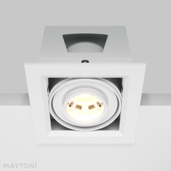 MAYTONI Spot reflektor sufitowy 1punktowy wbudowany Metal Modern 10W LED 750lm 3000K 90 CRI DL093-01-10W3K-W