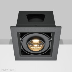 MAYTONI Spot reflektor sufitowy 1punktowy wbudowany Metal Modern 10W LED 650lm 3000K 90 CRI DL093-01-10W3K-B