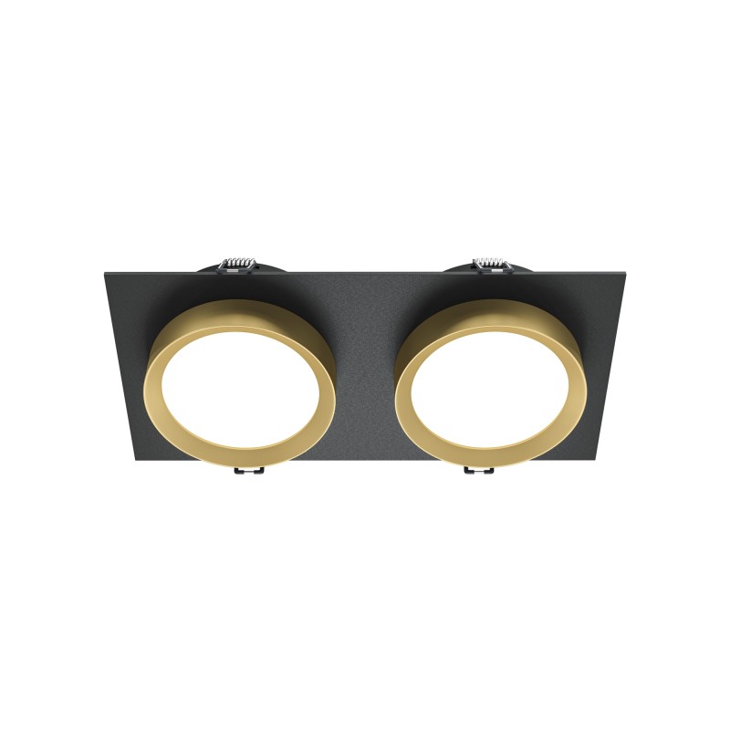 MAYTONI Spot reflektor sufitowy 2punktowy Wbudowany Hoop 12W GX53 DL086-02-GX53-SQ-BG