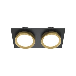 MAYTONI Spot reflektor sufitowy 2punktowy Wbudowany Hoop 12W GX53 DL086-02-GX53-SQ-BG