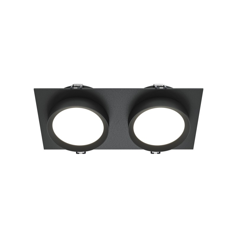 MAYTONI Spot reflektor sufitowy 2punktowy Wbudowany Hoop 12W GX53 DL086-02-GX53-SQ-B