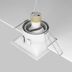 MAYTONI Spot reflektor sufitowy 1punktowy Wbudowany Obrotowy Dot 10W GU10 DL029-2-01W