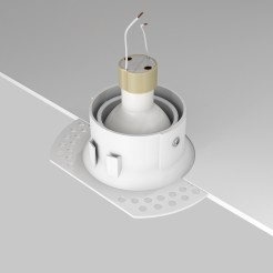 MAYTONI Spot reflektor sufitowy 1punktowy Wbudowany Dot 10W GU10 DL042-01-RD-W