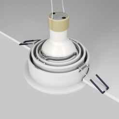 MAYTONI Spot reflektor sufitowy 1punktowy Wbudowany Obrotowy Atom 10W GU10 DL025-2-01W