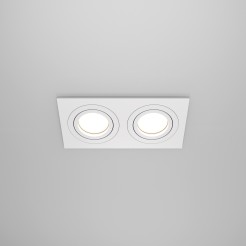 MAYTONI Spot reflektor sufitowy 2punktowy Wbudowany Obrotowy Atom 10W GU10 DL024-2-02W
