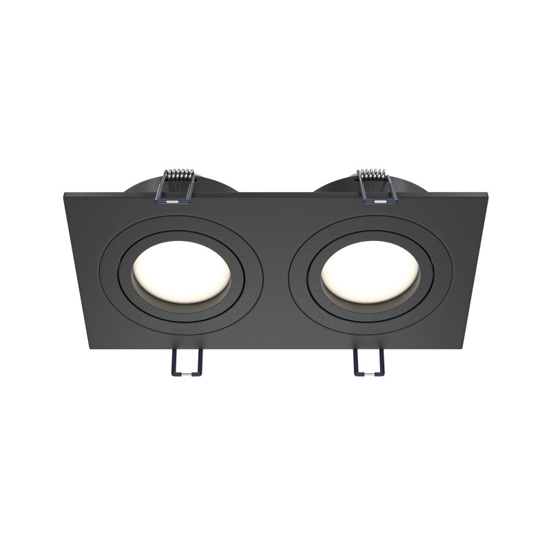MAYTONI Spot reflektor sufitowy 2punktowy Wbudowany Obrotowy Atom 10W GU10 DL024-2-02B