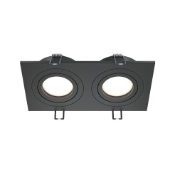 MAYTONI Spot reflektor sufitowy 2punktowy Wbudowany Obrotowy Atom 10W GU10 DL024-2-02B
