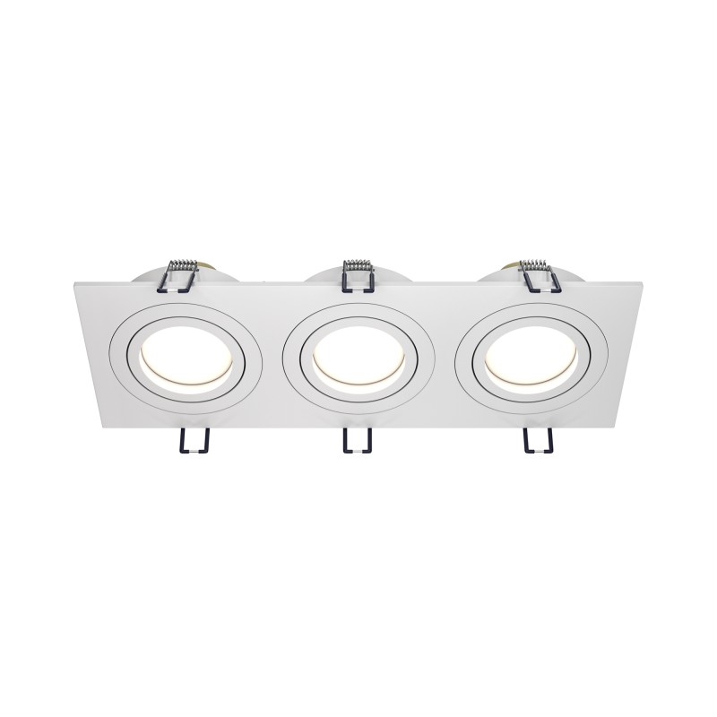 MAYTONI Spot reflektor sufitowy 3punktowy Wbudowany Obrotowy Atom 10W GU10 DL024-2-03W