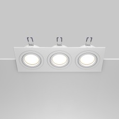 MAYTONI Spot reflektor sufitowy 3punktowy Wbudowany Obrotowy Atom 10W GU10 DL024-2-03W