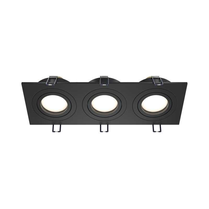MAYTONI Spot reflektor sufitowy 3punktowy Wbudowany Obrotowy Atom 10W GU10 DL024-2-03B