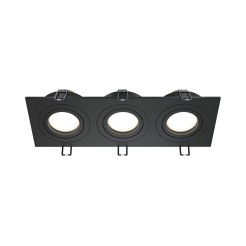 MAYTONI Spot reflektor sufitowy 3punktowy Wbudowany Obrotowy Atom 10W GU10 DL024-2-03B