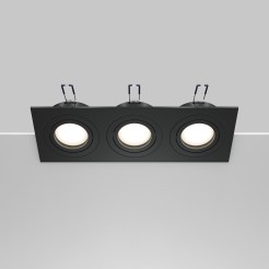 MAYTONI Spot reflektor sufitowy 3punktowy Wbudowany Obrotowy Atom 10W GU10 DL024-2-03B