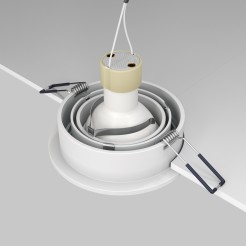 MAYTONI Spot reflektor sufitowy 1punktowy Wbudowany Obrotowy Atom 10W GU10 DL023-2-01W