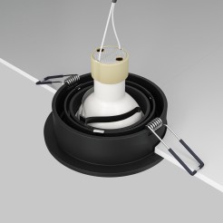 MAYTONI Spot reflektor sufitowy 1punktowy Wbudowany Obrotowy Atom 10W GU10 DL023-2-01B