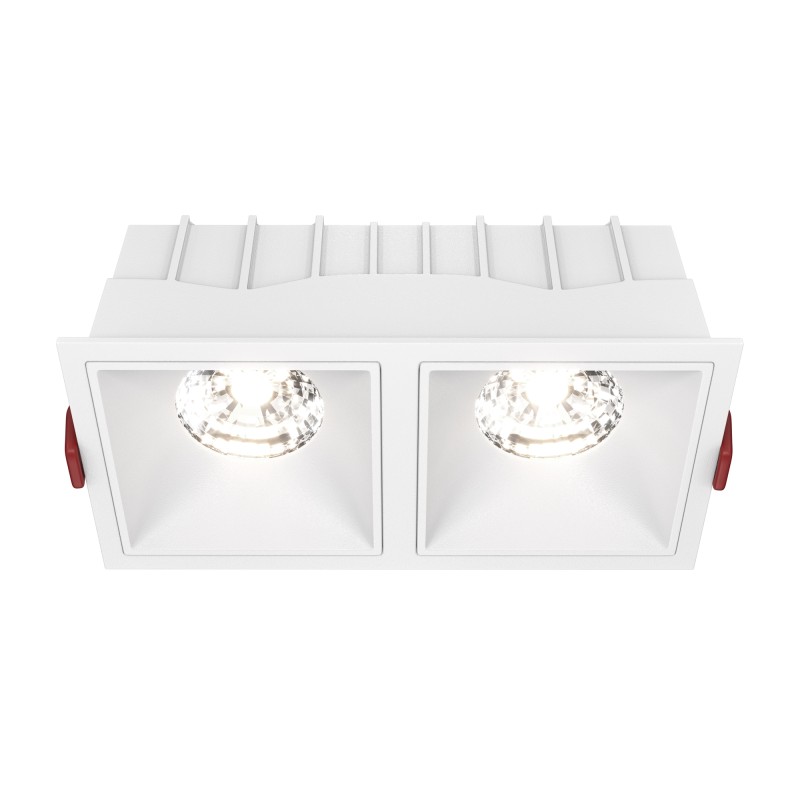 MAYTONI Spot reflektor sufitowy 1punktowy Wbudowany Alfa LED 30W LED 2500lm 4000K 90 CRI DL043-02-15W4K-SQ-W