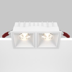 MAYTONI Spot reflektor sufitowy 1punktowy Wbudowany Alfa LED 30W LED 2250lm 3000K 90 CRI DL043-02-15W3K-SQ-W