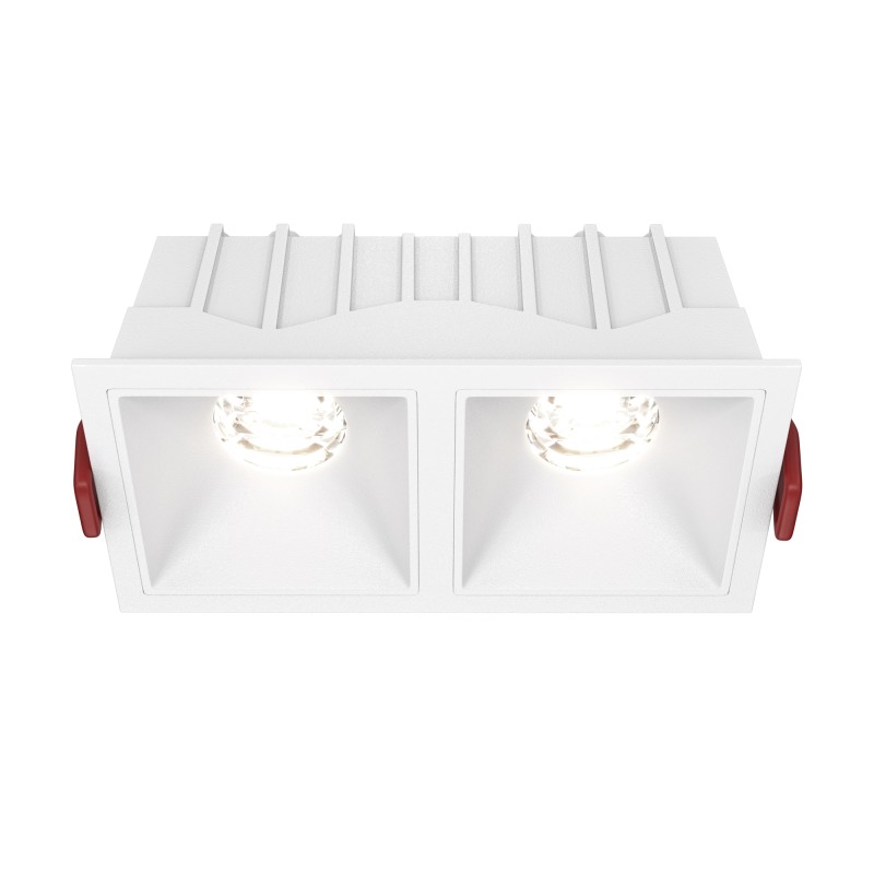 MAYTONI Spot reflektor sufitowy 1punktowy Wbudowany Alfa LED 20W LED 1100lm 4000K 90 CRI DL043-02-10W4K-SQ-W