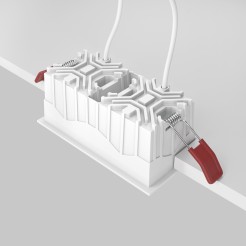 MAYTONI Spot reflektor sufitowy 1punktowy Wbudowany Alfa LED 20W LED 1100lm 4000K 90 CRI DL043-02-10W4K-SQ-W
