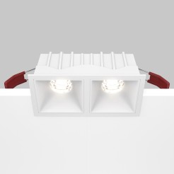 MAYTONI Spot reflektor sufitowy 1punktowy Wbudowany Alfa LED 20W LED 1100lm 4000K 90 CRI DL043-02-10W4K-SQ-W