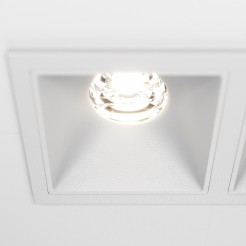 MAYTONI Spot reflektor sufitowy 1punktowy Wbudowany Alfa LED 20W LED 1100lm 4000K 90 CRI DL043-02-10W4K-SQ-W