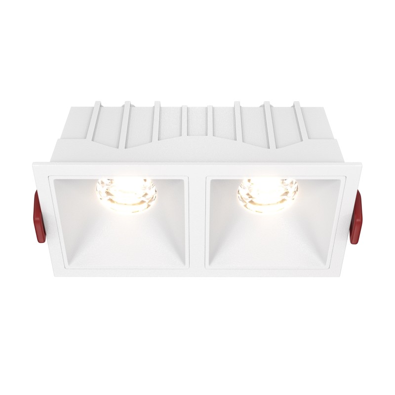 MAYTONI Spot reflektor sufitowy 1punktowy Wbudowany Alfa LED 20W LED 1000lm 3000K 90 CRI DL043-02-10W3K-SQ-W