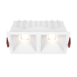 MAYTONI Spot reflektor sufitowy 1punktowy Wbudowany Alfa LED 20W LED 1000lm 3000K 90 CRI DL043-02-10W3K-SQ-W