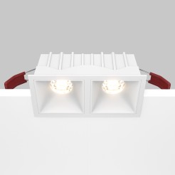 MAYTONI Spot reflektor sufitowy 1punktowy Wbudowany Alfa LED 20W LED 1000lm 3000K 90 CRI DL043-02-10W3K-SQ-W