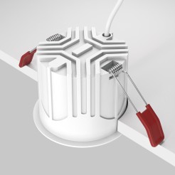MAYTONI Spot reflektor sufitowy 1punktowy Wbudowany Alfa LED 15W LED 1050lm 3000K 90 CRI Dimmable DL043-01-15W3K-D-RD-WB