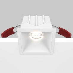 MAYTONI Spot reflektor sufitowy 1punktowy Wbudowany Alfa LED 10W LED 550lm 4000K 90 CRI DL043-01-10W4K-SQ-W