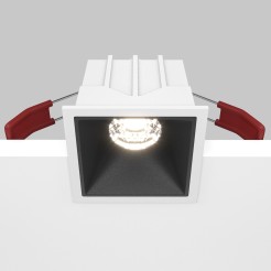 MAYTONI Spot reflektor sufitowy 1punktowy Wbudowany Alfa LED 10W LED 500lm 4000K 90 CRI Dimmable DL043-01-10W4K-D-SQ-WB
