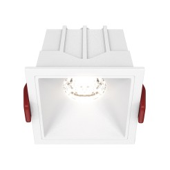 MAYTONI Spot reflektor sufitowy 1punktowy Wbudowany Alfa LED 10W LED 550lm 4000K 90 CRI Dimmable DL043-01-10W4K-D-SQ-W