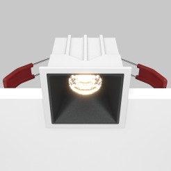 MAYTONI Spot reflektor sufitowy 1punktowy Wbudowany Alfa LED 10W LED 450lm 3000K 90 CRI DL043-01-10W3K-SQ-WB