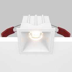 MAYTONI Spot reflektor sufitowy 1punktowy Wbudowany Alfa LED 10W LED 500lm 3000K 90 CRI DL043-01-10W3K-SQ-W