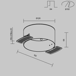 MAYTONI Akcesoria do lampa wbudowana Accessories DLA032-TRS12-W