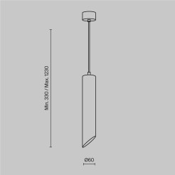 MAYTONI Lampa wisząca Lipari 10W GU10 P044PL-01-30GU10-B