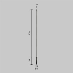 MAYTONI Słupek oświetleniowy Spear 1W LED 50lm 3000K 80 CRI  O441FL-L1GF3K1