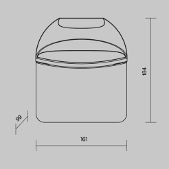 MAYTONI Lampa ścienna (kinkiet) Gloss 7W LED 500lm 3000K 80 CRI  O447WL-L7GF3K