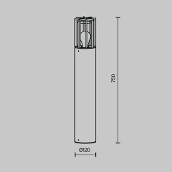 MAYTONI Słupek oświetleniowy Barrel 15W E27 O453FL-01GF
