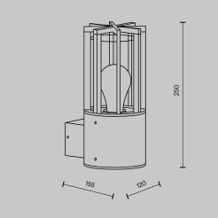 MAYTONI Lampa ścienna (kinkiet) Barrel 15W E27 O453WL-01GF