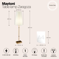 MAYTONI Żyrandol Zaragoza 40W E14 H001CL-05BS