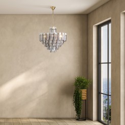MAYTONI Lampa wisząca Flare 40W E14 DIA200PL-08G