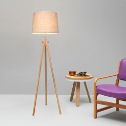MAYTONI Lampa podłogowa Calvin 60W E27 Z177-FL-01-BR