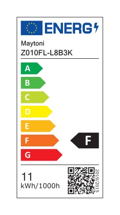 MAYTONI Lampa podłogowa Estudo 11W LED 730lm 3000K 82 CRI  Z010FL-L8B3K