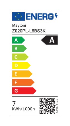 MAYTONI Lampa wisząca The Sixth Sense 7W LED 400lm 3000K 70 CRI  Z020PL-L6BS3K