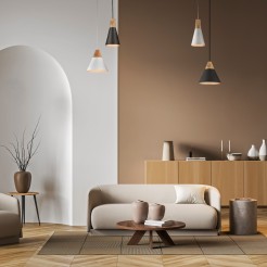 MAYTONI Lampa wisząca Bicones 60W E27 P359-PL-140-C