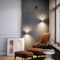 MAYTONI Lampa ścienna (kinkiet) Sintesi 24W LED 840lm 3000K 80 CRI  P090WL-L24CH3K