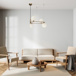 MAYTONI Lampa wisząca Ring 25W G9 MOD013PL-04BS1