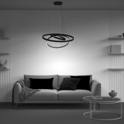 MAYTONI Lampa wisząca Rim 115W LED 6100lm 4000K 85 CRI  MOD058PL-L100B4K