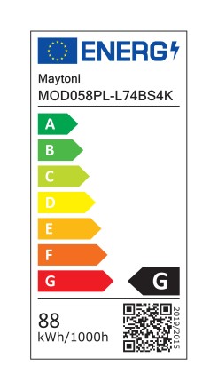 MAYTONI Lampa wisząca Rim 88W LED 5200lm 4000K 85 CRI  MOD058PL-L74BS4K