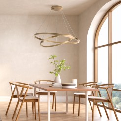 MAYTONI Lampa wisząca Rim 88W LED 5200lm 3000K 85 CRI  MOD058PL-L74BS3K